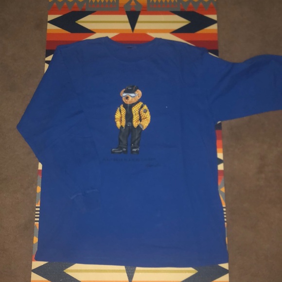 VINTAGE RALPH LAUREN POLO BEAR LONG SLEEVE T - Picture 3 of 3